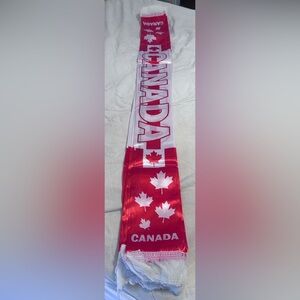 Red and White World Cup Canada Scarf